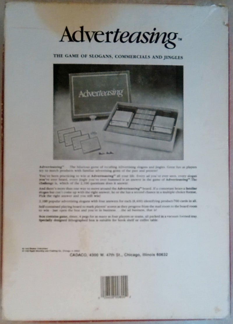 Cadaco Adverteasing; The Game of Slogans, Commercials, and Jingles (1988) - Image 5